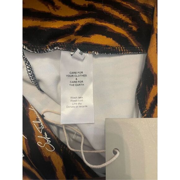 About You x Sofia Tsakiridou Charleen Brown‎ Black Leggings - Picture 5 of 6